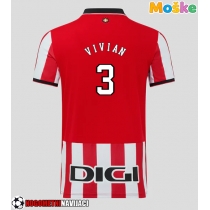 Moške Nogometnih dresov Athletic Bilbao Dani Vivian #3 Domači 2025-26 Kratki rokavi